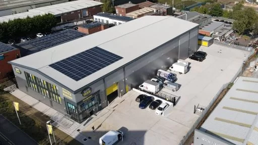 SureStore Building with solar panels